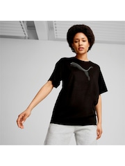Puma Black Womens EVOSTRIPE T-Shirt - Image 1 of 4