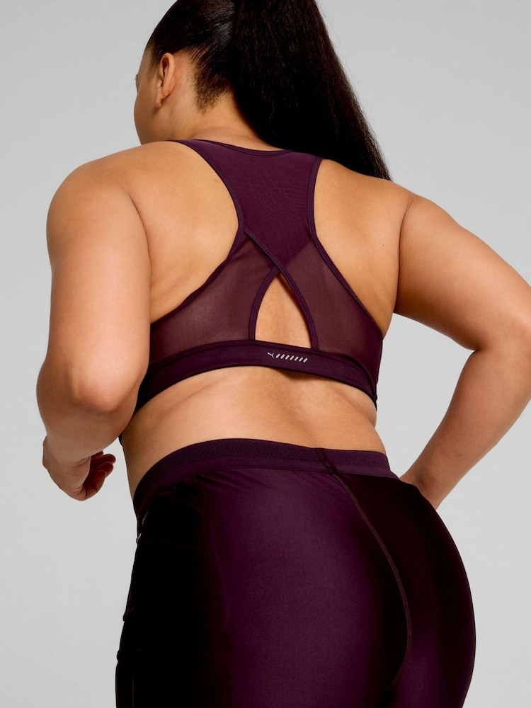 Puma Purple Womens Running Bra - Image 2 of 6 Puma Purple Womens Running Bra - Image 2 of 6