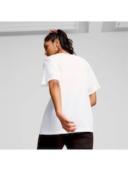 Puma White Womens EVOSTRIPE T-Shirt - Image 2 of 4