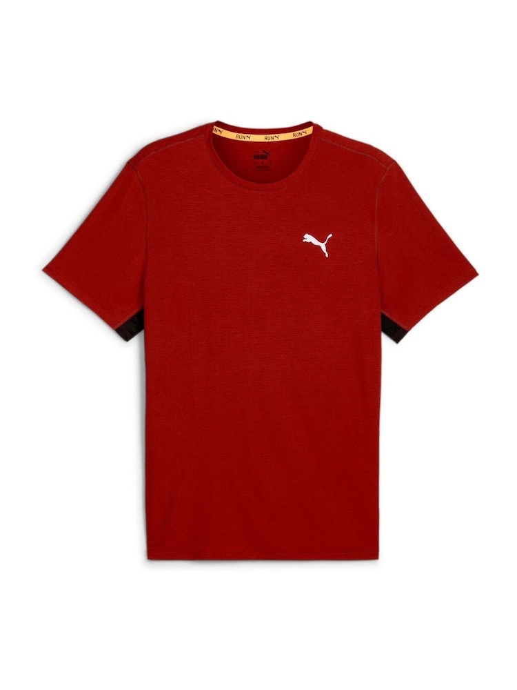 Puma Red Mens Run Favorite T-Shirt - Image 1 of 2