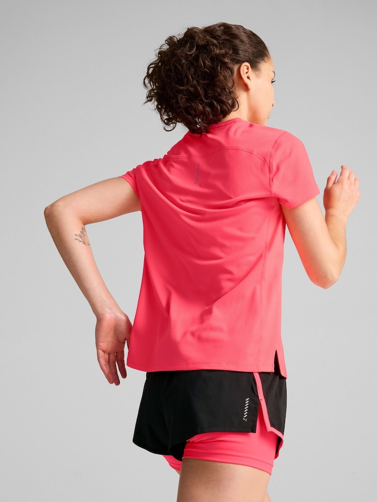 Puma Pink Womens Run Favorite T-Shirt - Image 2 of 7