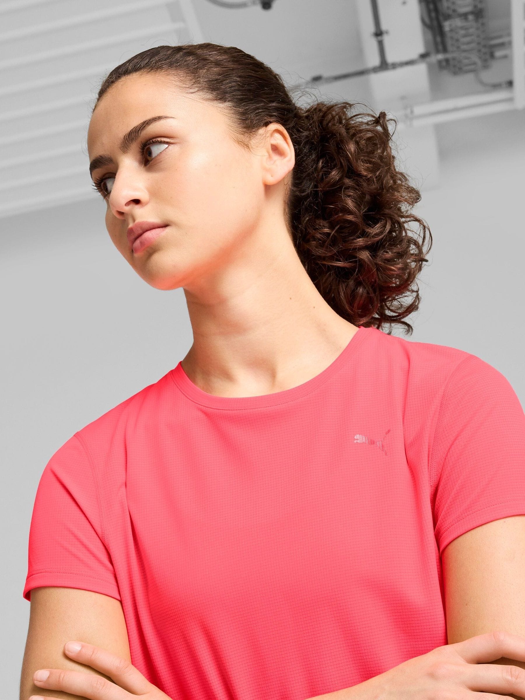 Buy Puma Pink Womens Run Favorite T Shirt from the Next UK online shop