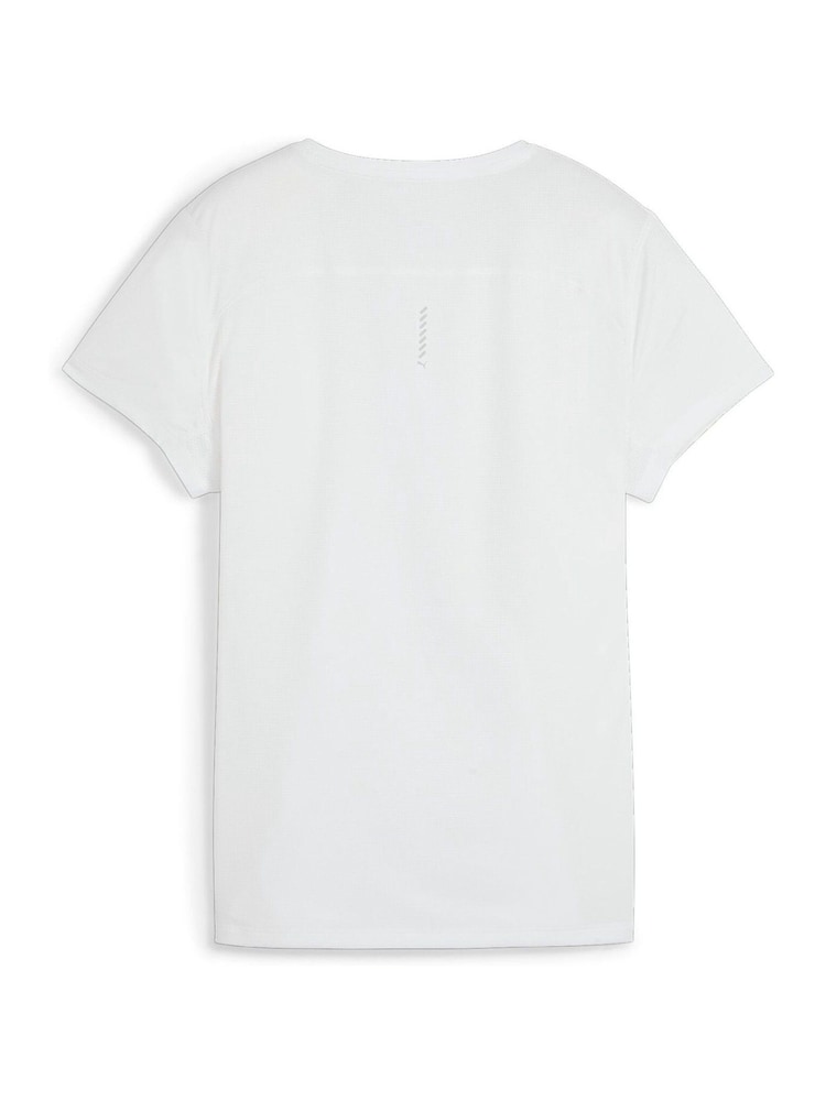 Puma White Womens Run Favorite T-Shirt - Image 2 of 2