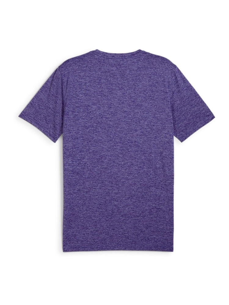 Puma Blue Mens Favourite Heather Cat Training T-Shirt - Image 2 of 2