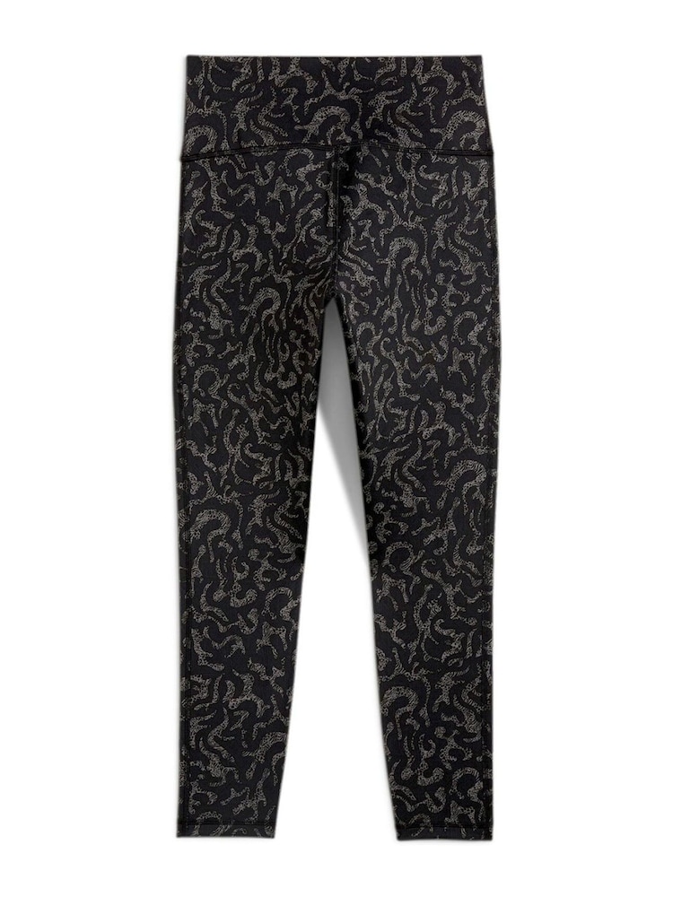 Puma Black Womens Train Fave High Waisted 7/8 Training Tights - Image 2 of 2