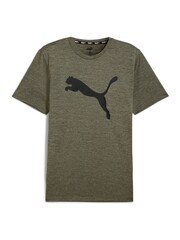Puma Green Mens Favourite Heather Cat Training T-Shirt - Image 1 of 2