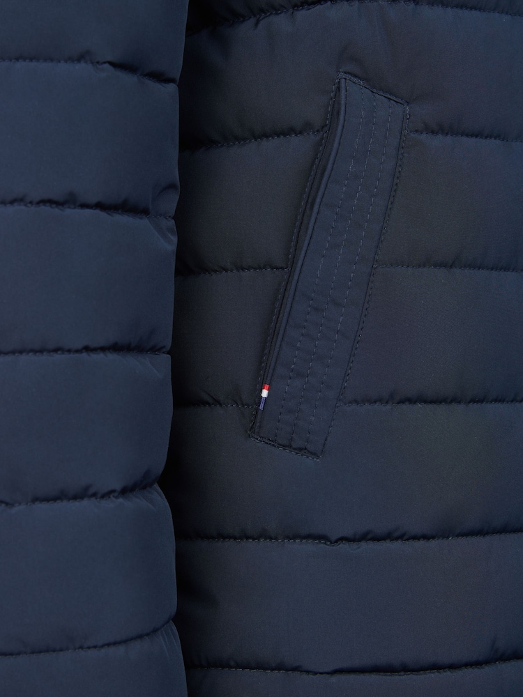 U.S. Polo Assn Dark Blue U.S. Polo Assn. Boys Lightweight Quilt Hooded Puffer Jacket - Image 6 of 6