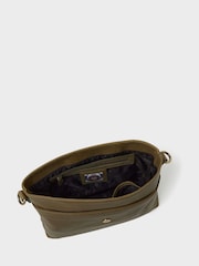 OSPREY LONDON Green The Runner Leather Crossbody Bag - Image 6 of 9