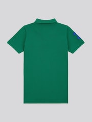 Зеленый - US Polo Assn. Футболка-поло для мальчиков 100% хлопок, игрок 3 - Изображение 7 из 9
