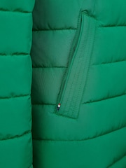 U.S. Polo Assn Green U.S. Polo Assn. Boys Lightweight Quilt Hooded Puffer Jacket - Image 10 of 10