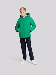 U.S. Polo Assn Green U.S. Polo Assn. Boys Lightweight Quilt Hooded Puffer Jacket - Image 4 of 10