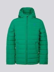 U.S. Polo Assn Green U.S. Polo Assn. Boys Lightweight Quilt Hooded Puffer Jacket - Image 5 of 10