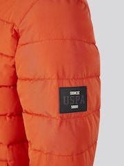 U.S. Polo Assn Orange U.S. Polo Assn. Boys Lightweight Quilt Hooded Puffer Jacket - Image 11 of 12