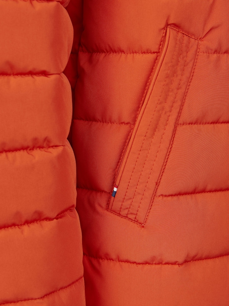 U.S. Polo Assn Orange U.S. Polo Assn. Boys Lightweight Quilt Hooded Puffer Jacket - Image 12 of 12