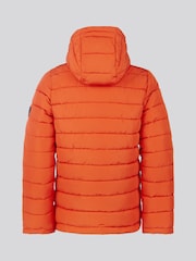 U.S. Polo Assn Orange U.S. Polo Assn. Boys Lightweight Quilt Hooded Puffer Jacket - Image 9 of 12