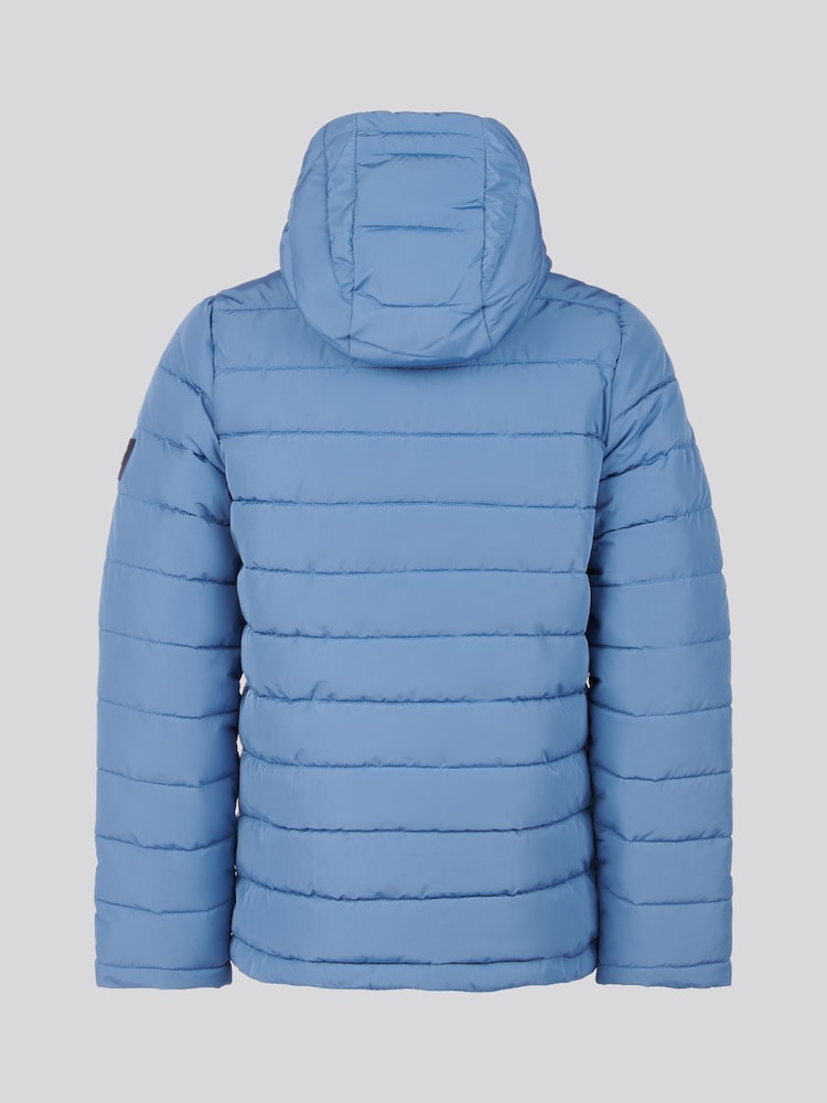 U.S. Polo Assn Blue U.S. Polo Assn. Boys Lightweight Quilt Hooded Puffer Jacket - Image 2 of 6