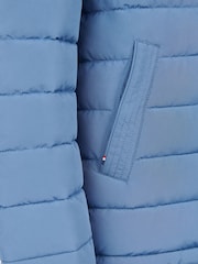 U.S. Polo Assn Blue U.S. Polo Assn. Boys Lightweight Quilt Hooded Puffer Jacket - Image 6 of 6
