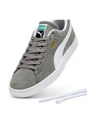 Puma Grey Unisex Suede Classic Sneakers - Image 5 of 6