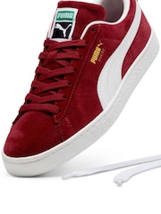 Puma Dark Red Suede Classic Sneakers - Image 5 of 6