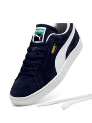 Puma Blue Unisex Suede Classic Sneakers - Image 5 of 6