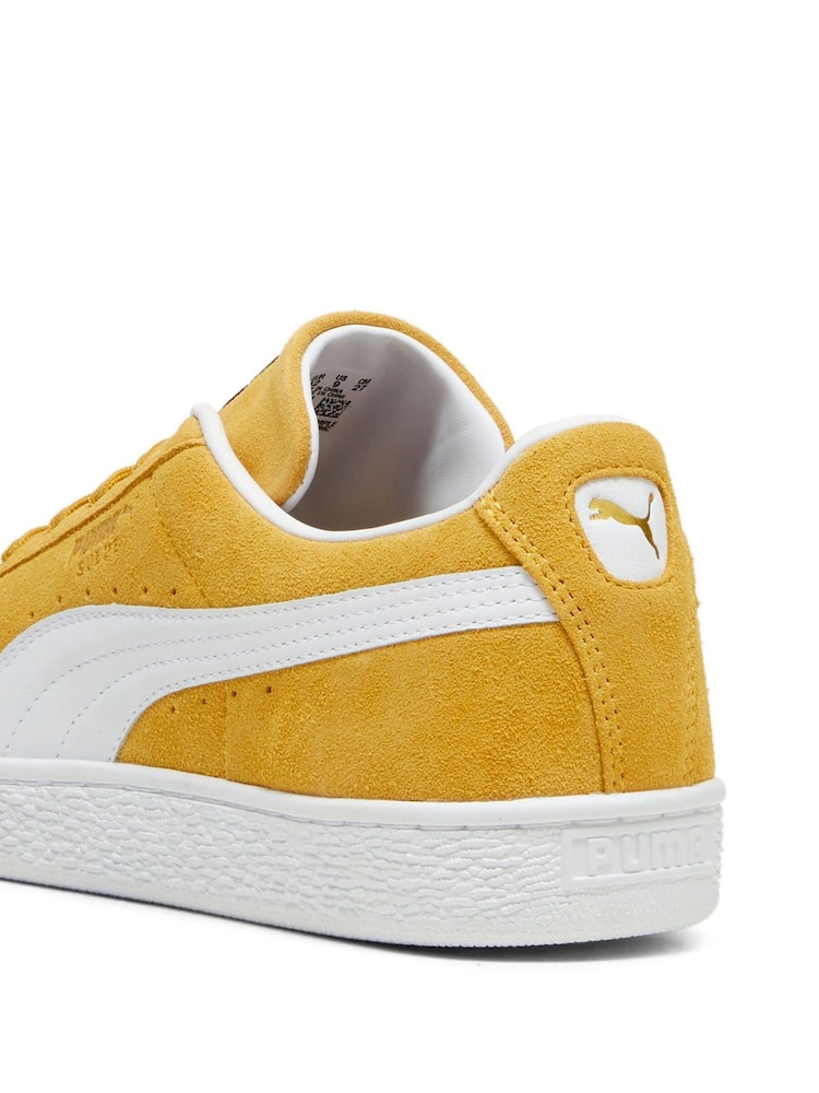 Puma Yellow Unisex Suede Classic Sneakers