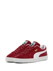 Puma Dark Red Suede Classic Sneakers - Image 3 of 6