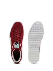 Puma Dark Red Suede Classic Sneakers - Image 4 of 6