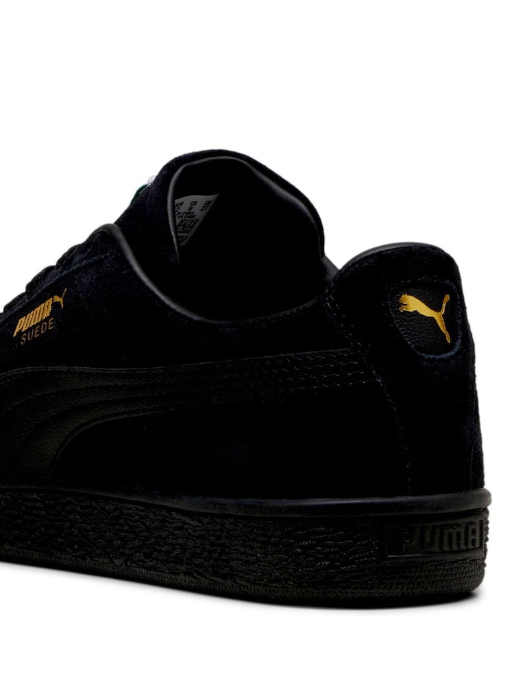 Puma Dark Black Unisex Suede Classic Sneakers - Image 6 of 6