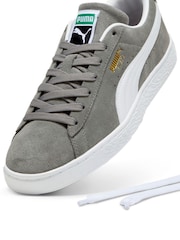 Puma Grey Suede Classic Sneakers - Image 5 of 6