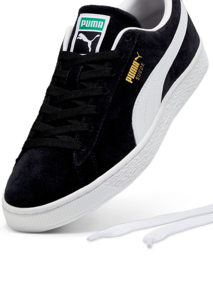 Puma Black Suede Classic Sneakers - Image 6 of 6