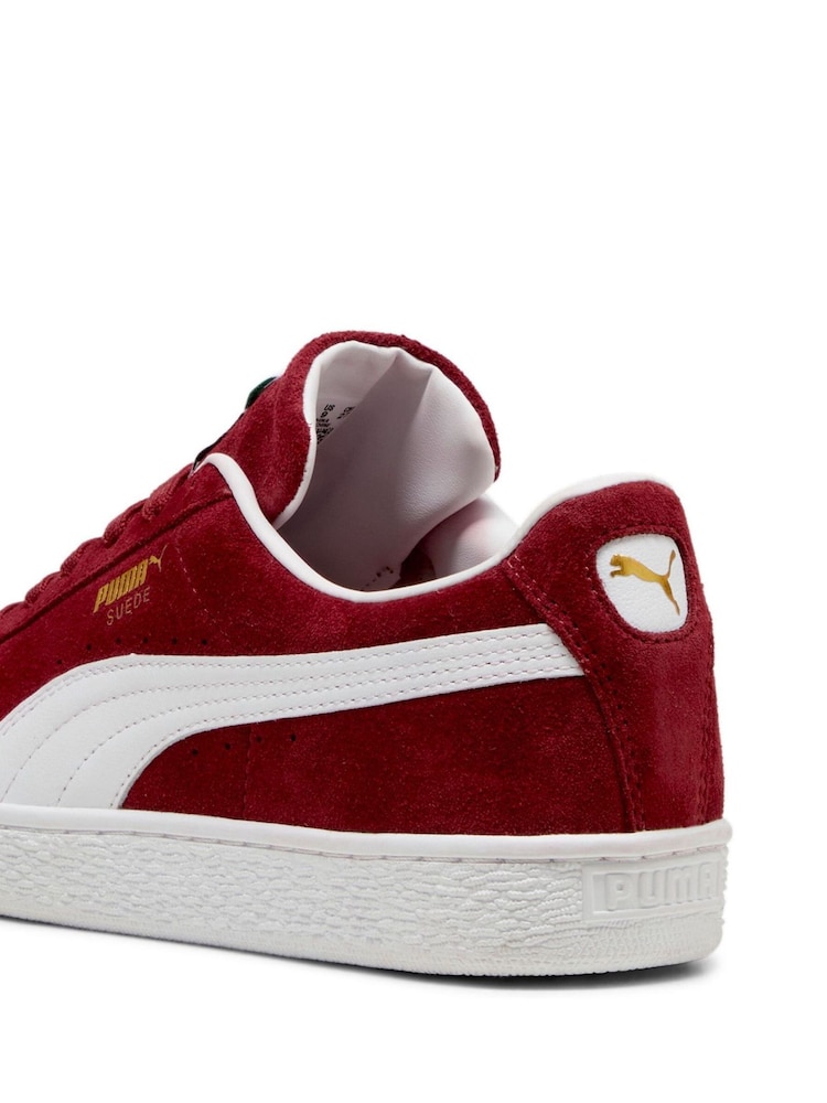 Puma Red Unisex Suede Classic Sneakers - Image 5 of 6
