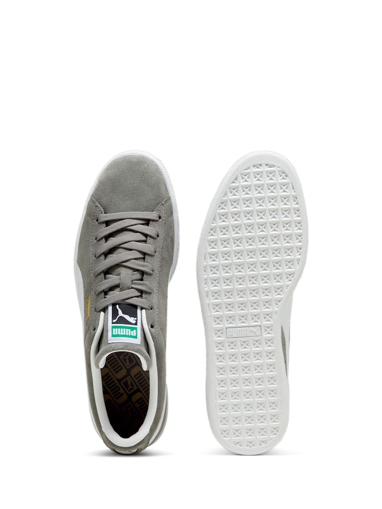 Puma Grey Unisex Suede Classic Sneakers - Image 4 of 6