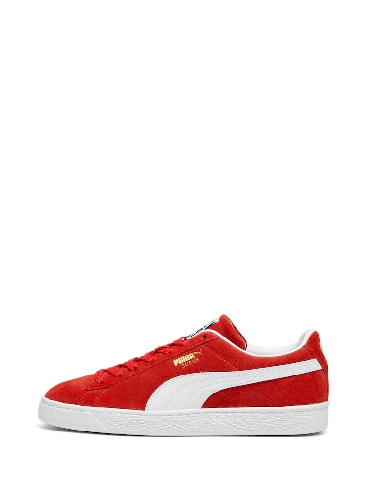 Красный- белый - Puma Unisex Suede Classic Sneakers - Image 1 of 6