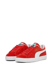 Красный- белый - Puma Unisex Suede Classic Sneakers - Image 2 of 6
