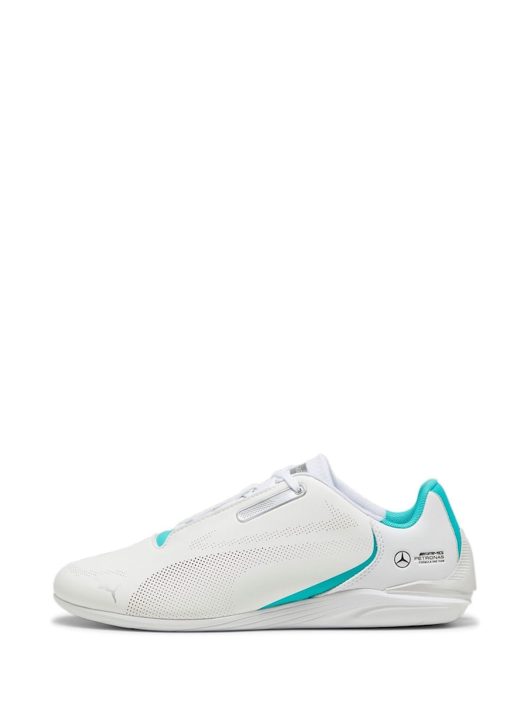Puma White Unisex Mercedes AMG Petronas F1 Drift Cat Decima 2.0 Sneakers - Image 2 of 6