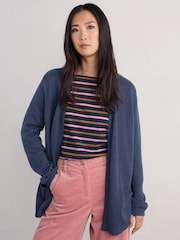 Seasalt Cornwall Blue Riverboat Cardigan - Image 1 of 5