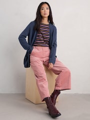 Seasalt Cornwall Blue Riverboat Cardigan - Image 3 of 5