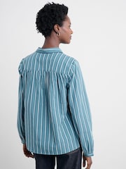 Seasalt Cornwall Blue Spiral Flight Shirt - Image 2 of 5