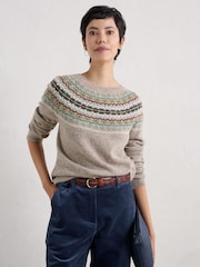 Seasalt Cornwall Brown Seasalt Cornwall Edge Jumper - Image 1 of 5