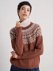 Seasalt Cornwall Brown Port Kinnis Jumper - Image 1 of 5
