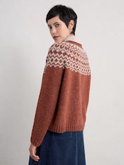 Seasalt Cornwall Brown Port Kinnis Jumper - Image 2 of 5