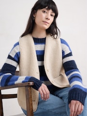 Seasalt Cornwall Natural Well Wisher Gilet - Image 1 of 5