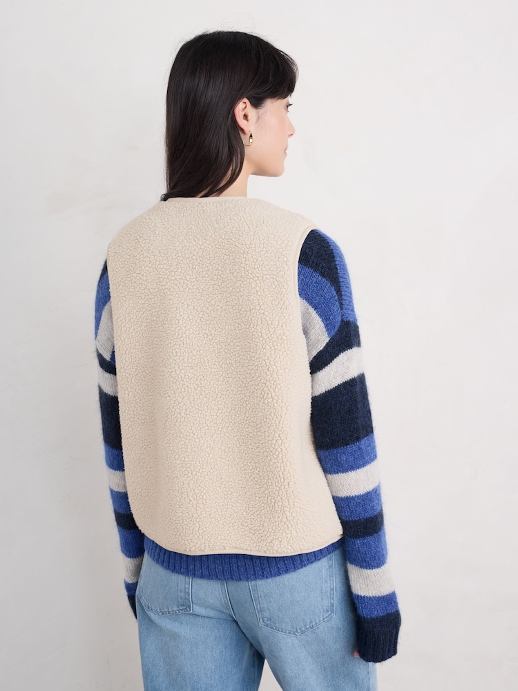 Seasalt Cornwall Natural Well Wisher Gilet - Image 2 of 5