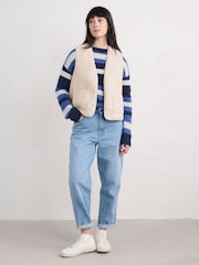 Seasalt Cornwall Natural Well Wisher Gilet - Image 3 of 5