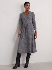 Seasalt Cornwall Blue Petite 3/4 Carwynnen Dress - Image 1 of 5