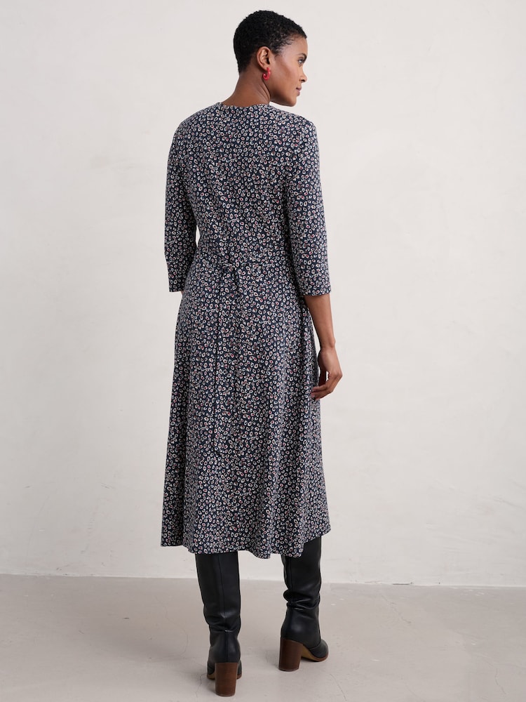 Seasalt Cornwall Blue Petite 3/4 Carwynnen Dress - Image 2 of 5 Seasalt Cornwall Blue Petite 3/4 Carwynnen Dress - Image 2 of 5