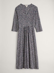 Seasalt Cornwall Blue Petite 3/4 Carwynnen Dress - Image 4 of 5