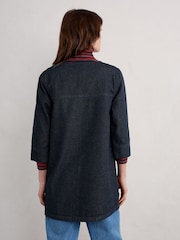 Seasalt Cornwall Blue 100% Cotton Calidris Tunic - Image 2 of 5
