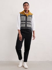 Seasalt Cornwall Black Castwork Vest - Image 1 of 5
