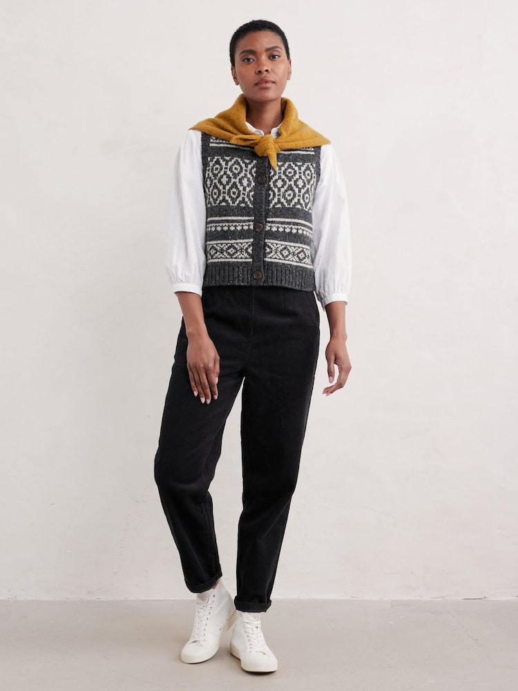 Seasalt Cornwall Black Castwork Vest - Image 1 of 5